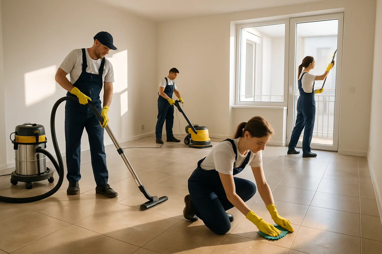 ניקיון דירה לאחר שיפוץ - צוות מקצועי של טופ פוליש