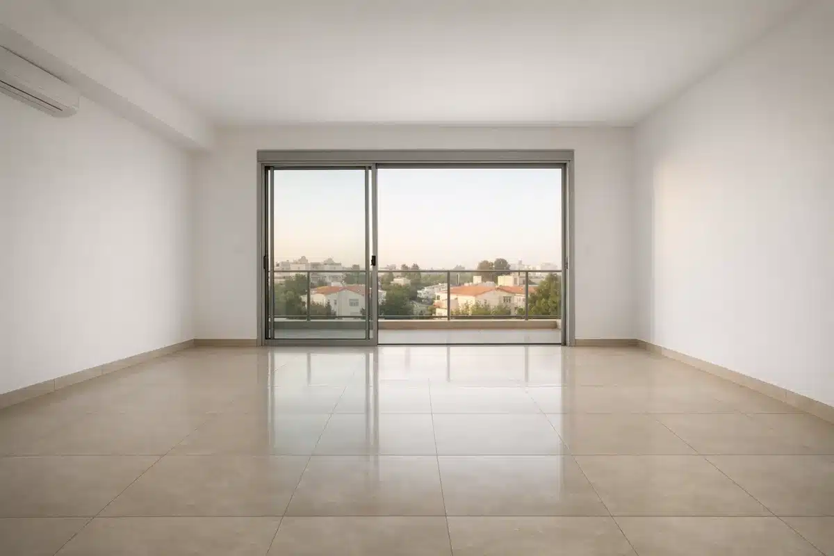 פינוי דירה בפתח תקווה, חדר מרווח שפונה לחלוטין על ידי טופ פוליש