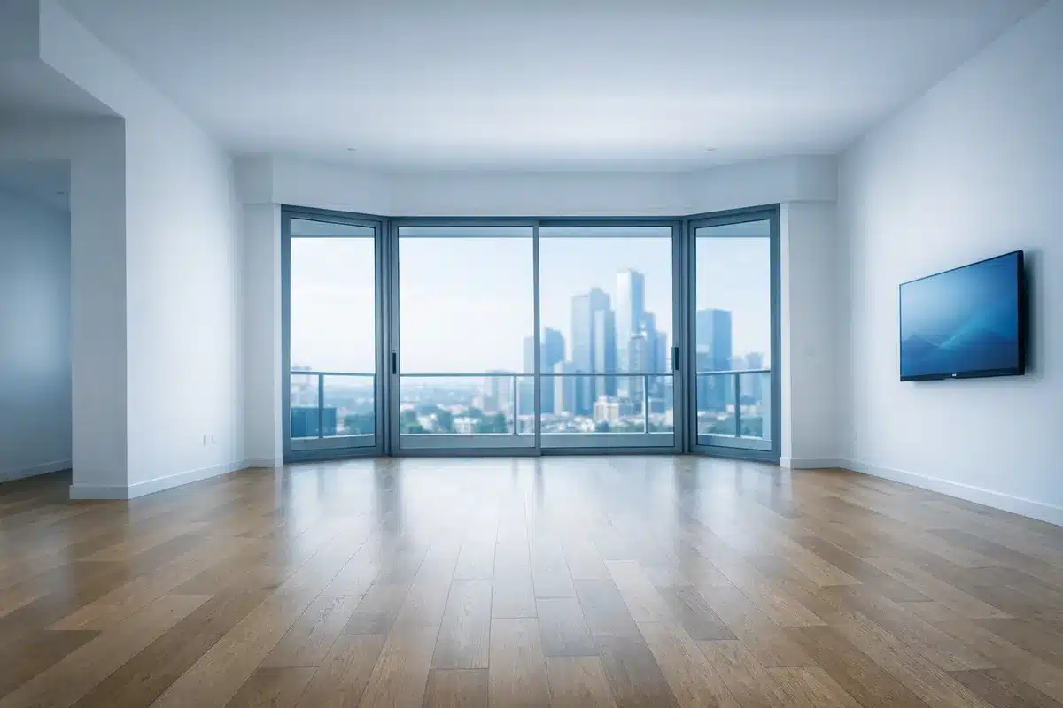 פינוי דירה ברמת גן, חדר מרווח שפונה לחלוטין על ידי טופ פוליש